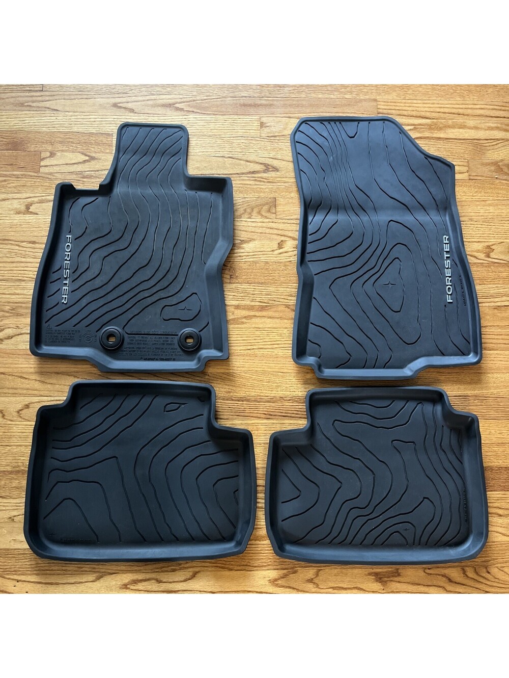 Subaru Forester NonSlip OEM Front & Rear Floor Mats All Season 25-26 j501ssl 100